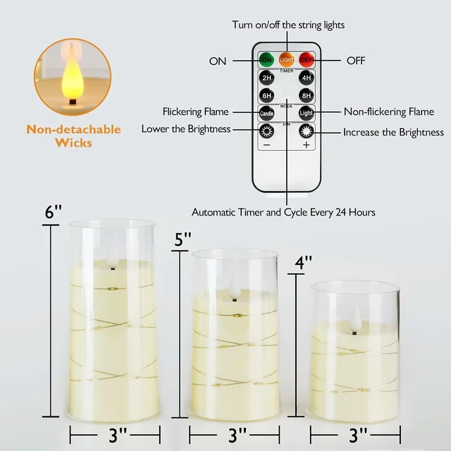 Amagic Fairy Light Pillars — product view 6
